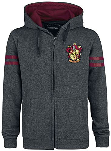 Harry Potter Gryffindor Sport Männer Kapuzenjacke grau/Bordeaux L