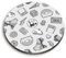 1 x Round MDF Magnet - Cute Girls Retro 90's Teen 41522