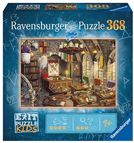 Ravensburger EXIT Puzzle Kids - In der Zauberschule - 368 Teile Puzzle für Kinder ab 9 Jahren