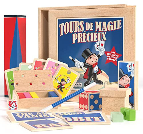 Marvin's Magic - Ensemble de Tours de Magie en Bois pour Enfants Comprenant des Blocs colorés Qui s'échappent et Plus Encore