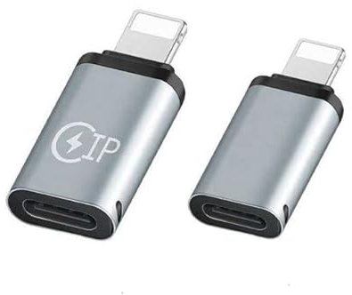 Lightning Male to USB C Female Adapter 2 Pack, Lightning to USB C Converter for iPhone 15 Series, iPad Pro/Air, iPhone to USB C Adapter for Fast Charging/Data Transfer, NOT for Audio/OTG