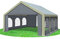 Stabilezelte Partyzelt 5x6m Modular Professional PVC 500 g/m² mit Fenster BRAUN GRAU