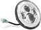 LED Scheinwerfer 7 kompatibel mit Harley Davidson mit E-Prüfzeichen DRL Craftride FS7 chr