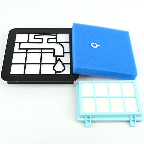 Filter-Set Allergie-Filter + Motor-Filter + Schaumfilter geeignet für Philips FC9330 - FC9334, FC9330/09, FC9331/07, FC9331/09, FC9331/19 | FC 9330/09, 9331/07, 9331/09, 9331/19, FC 9330 - FC 9334