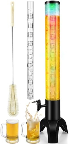 Öldispenser med isrör och LED-ljus – 3 l