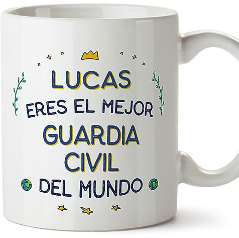 MUGFFINS Tazas Personalizadas para GUARDIA CIVIL hombre - En Español - Mejor del Mundo - 11 oz / 330 ml - Regalo Personalizable original y divertido