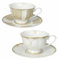 Brandani 51203 TAZZA THE GOLDEN EYE SET 2 PZ NEW BONE CHINA