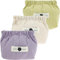 PandaHug 3Pcs Corduroy Elastic Hair Tie Organizer, 12x13x5cm Bag Organizer for Tote, Mini Bag for Purse Lipstick Organiser Fashion Travel Makeup Bags Hair Accessory for Women Girls(b)