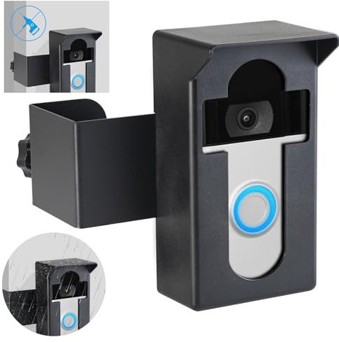 Ring Anti-Theft Doorbell Door Mount - No Drill, Compatible for Blink Doorbell Camera Mount Doorbell Camera Holder for Apartment Door for Home, Apartments, Office, and Businesses