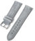 PUCHEN Weiches Wildleder-Uhrenarmband, 18mm, 20mm, 22mm, 24mm, Schnellverschluss-Ersatzarmband, Grau, 20mm