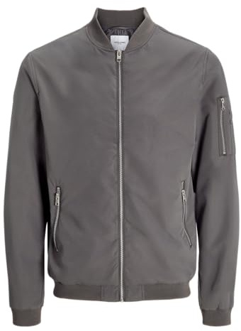 JACK & JONES JJERUSH Bomber Noos Veste Bomber pour Homme, Jupe Castlerock, Taille XS, Gris, XS