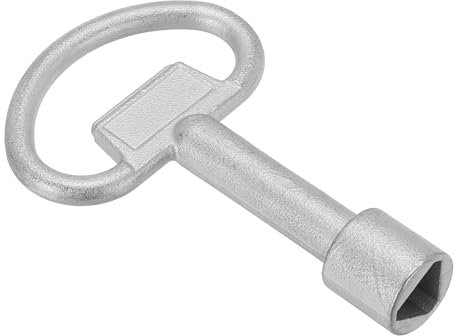 PATIKIL 11.5mm/0.45 Hole Socket Spanner Key, Stainless Steel Triangle Electrical Cabinet Gas Water Meter Switch Key for Cupboard Panel Lock
