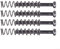 Upgrade Your Electric Guitar's Sound Metal Screws and Springs for Humbucker Pickup Pack of 4 (Black)