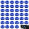YYTECH Ensemble d'oeillets en Plastique 30 pièces Œillets Bleus pour Bâches Oeillets Plastique Bâche 28 x 28 x 12 mm Œillet de Bâche Auto Bloquants en Plastiques
