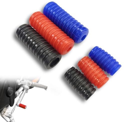 6 pCS Pedal de Palanca de Cambios para Motocicleta, 8 mm Cubierta Del Pedal Palanca De Cambios De de Goma Motocicleta Protectora para Palanca de Cambios Accesorios,Rojo,Negro, Azul protector cambio