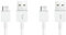 TEQY Cavo USB Type-C 80 cm Compatibile con Samsung Galaxy, 2 Pezzi, Bianco
