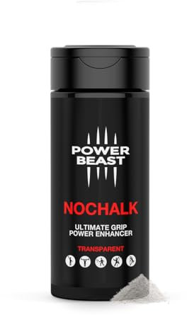 POWER BEAST NOCHALK, Extreme Grip, Ersatz für Flüssigkreide, Liquid Chalk, Transparent und Sauber, Erhöhten Grip, Schweiß Stoppen, Golf, Poledance, Cross Training, Padel, Klettern, Tennis, Gaming.