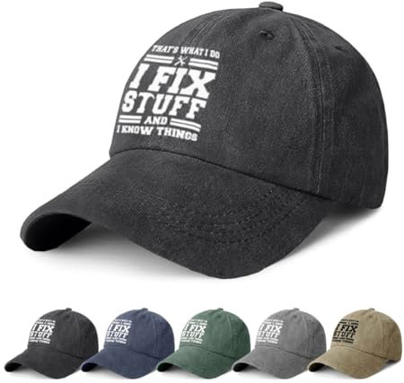 CheChury Baseball Cap für Herren und Damen Unisex Kappe Verstellbar Baseboard Baumwolle Baseballkappe für Herren Mütze Outdoor Baseballkappe Vintage Baseballmütze Basecap Retro Baseballcap,Schwarz