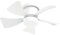 Ventilador de techo pequeño blanco oristan DC mini ventilador techo con mando y luz regulable, 3 colores de luz, 5 aspas, Ø40cm