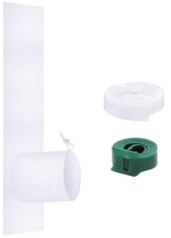 Kit De Sellado De Ventana De Aire Acondicionado, 180x25cm Kit Ventana Aire Acondicionado Portáti, Retráctil Y Ajustable, Equipado Con Tela Para Ventanas X1, Brida Para Cables X1, Adhesivo X1