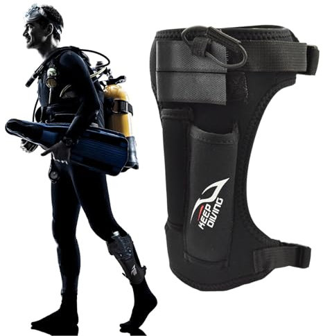 Thigh Holder - Lightweight Holster for Diving Equipment, Adjustable Leg Strap with Secure Sheath, Practical Diving Set for Snorkelling, Comfortable Attachment for What