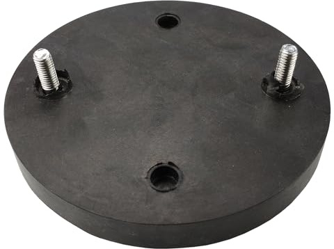 STIX Gummiauflage 110 mm mit 2 M6 Schrauben Schutzpad für Hebebühne Rangierheber Wagenheber Gummiblock gegen Karosserieschäden