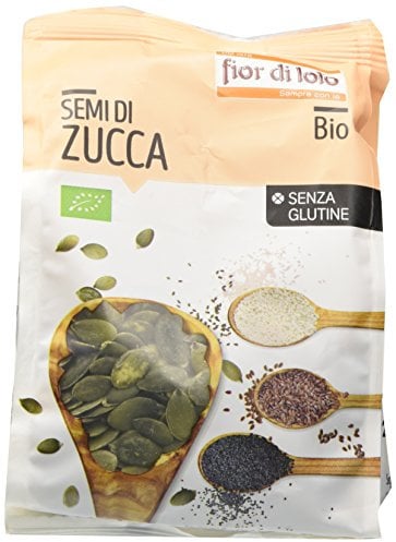 Fior di Loto Semi di Zucca Sgusciati Bio - Ricco di Fibre e Proteine - Semi oleosi senza glutine - 200 g