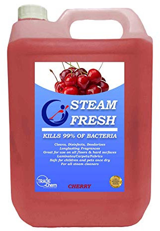 STEAM CLEANING DETERGENT SOLUTION - CLEANER FLUID 5L (CHERRY FRESH)