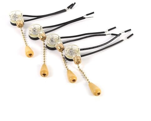 Garosa Interruptor De Tracción 4pcs Cadena De Tracción Universal Reemplazo Lámparas De Iluminación Interruptores Para Ventiladores De Techo Lámparas De Pared 250V 125V