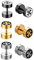 JewelryWe Schmuck 3 Paar Fake Plug Ohrstecker Edelstahl Eisernes Kreuz EK Fakeplug Tunnel Ohrringe Ohr-Piercing für Herren Damen Silber Gold Schwarz