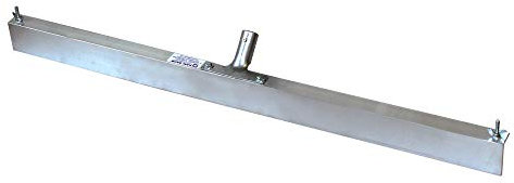 Estrichrakel 90 cm mit Zahnung – Profi Abziehrakel aus Aluminium für Fließestrich, Nivelliermasse & Spachtelmasse – Zahnrakel zum gleichmäßigen Verteilen auf Bodenflächen – Estrich-Werkzeug – 11171