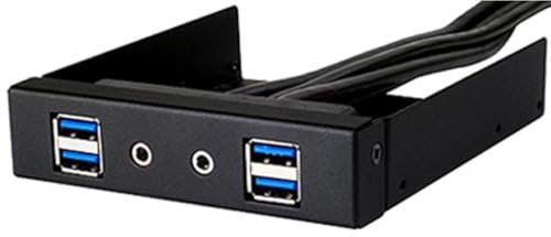 SilverStone Technology SST-FP32B-E - Front Panel 3.5 4X USB 3.0 mit HD Audio, schwarz