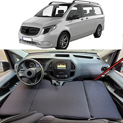 BREMER SITZBEZÜGE Camper-Bett Kinderbett Fahrerhausbett kompatibel mit Mercedes Vito V eVito EQV W447 2014 Wohnmobil zubehör Wohnmobilbett Camping Camper Zubehör
