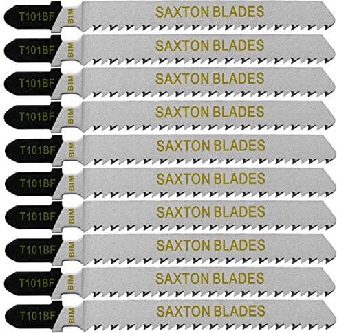 Saxton T101BF - Lame per seghetto alternativo in laminato, compatibili con Bosch, Dewalt, Makita, Milwaukee e molti altri, confezione da 10