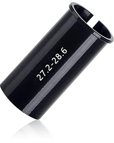 NUWIQ Aluminiumlegierung Sattelstützenadapter, Länge 6 cm, φ2,72-2,86 cm, für MTB und Rennräder, Schwarz