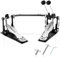 Double Bass Drum Pedal 2 Chain Double Kick Drum Pedal with 2 Way Beater Heads and Drum Keys for Drummer