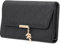 REETEE Portefeuille Femme en Cuir PU Moyen Porte Monnaie Slots de Carte, Porte Feuilles pour Femme Court avec Porte-Monnaie Zippé et Portefeuilles Pochette Femme (M-Noir)