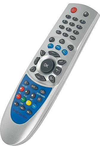 VINABTY Replacement Remote Control Fit for Technomate Digital Satellite Receiver TM-5200D M2 USB Super+,TM-5300D M2 USB Super+,TM-5600 C1 USB Super+,TM-5400 C1+ M2 USB Super+ Remote