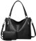 Long Keeper Handtasche Groß - Tote Bag Shopper Leder Umhängetasche Schultertasche Kunstleder Henkeltasche Mit Geldbörse 2er-Set