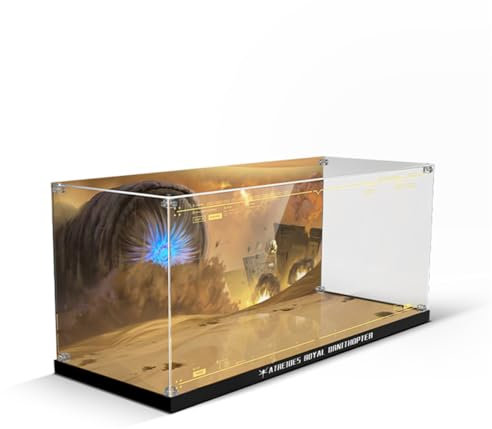 Acryl Vitrine für Lego Dune Atreides Royal Ornithopter 10327, 3 MM Staubdichte Schaukasten für Lego 10327 Dune Atreides Royal Ornithopter (Nur Vitrine)