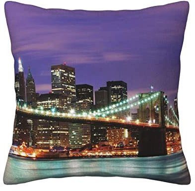 ESASAM New York Night Cord-Dekokissen – weiches und gemütliches Kissen für Entspannung und Unterstützung, atmungsaktives Kissen, Sofakissen, Reisekissen, Bürostuhlkissen