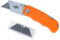 Cúter plegable profesional, cuchillo multiusos de bolsillo + 5 cuchillas SK5, mango de aluminio