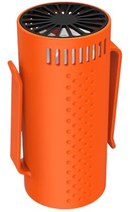 lmoikesz ABS Portable Cool Wind Fan Rechargeable Three-dimensional Rechargeable Air On Cool Fan Rechargeable Fan Portable, orange