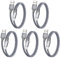 eyjiew Short USB A to USB C Cable[0.5m, 5Pack], Type C Charger Cable 3A Fast Charging, USB C Charge Nylon Lead for iPhone 15 16 Pro Max,for Samsung Galaxy S24 S23 S22 S21,Note 10 9 8
