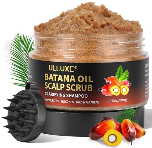 Gommage du cuir chevelu à l'huile de batana, shampoing exfoliant au romarin, élimine les pellicules, apaise et nourrit le cuir chevelu sec qui démange et favorise la pousse des cheveux 310g