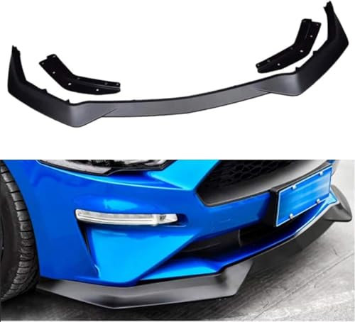 WCSMHYW Frontstoßstangen Spoiler für Ford Mustang GT Coupe Convertible 2018 2019 2020, Bumper Spoilerlippe Lip Splitter Karosserie Schaufeln Schutz Auto Modified Zubehör