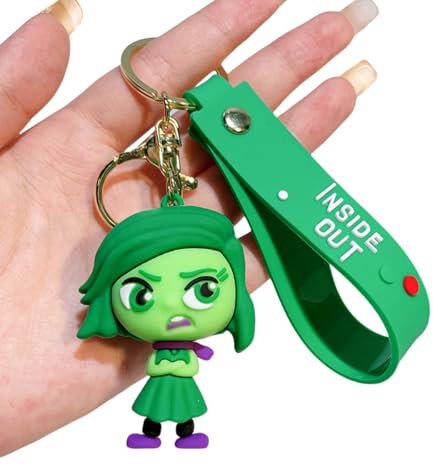 Xingbiyou Portachiavi Cartoon Inside Out, Ciondolo decorazione borsa,Portachiavi per Auto, Regalo per feste (I)