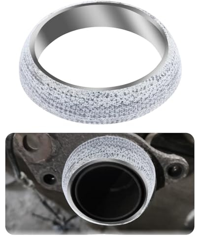 HIAHXC 1 junta de escape universal para coche, junta de escape, versátil, para coche, brida, rosquilla, junta de grafito (65 mm)
