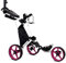 tour made RT-140 Golf Trolley klappbar I Push Golftrolley 3 Rad I Zuladung bis 25kg I Deutsche Markenqualität I viel Zubehör inklusive (White-Pink)