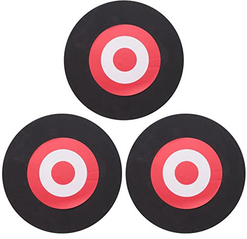 SAROAD Bogenschießen Eva-Schaumstoff-Zielscheibe, selbstheilend, Bogen, Bewegung, Jagd, Praxis, Schwarz + Rot, 3 Stück
